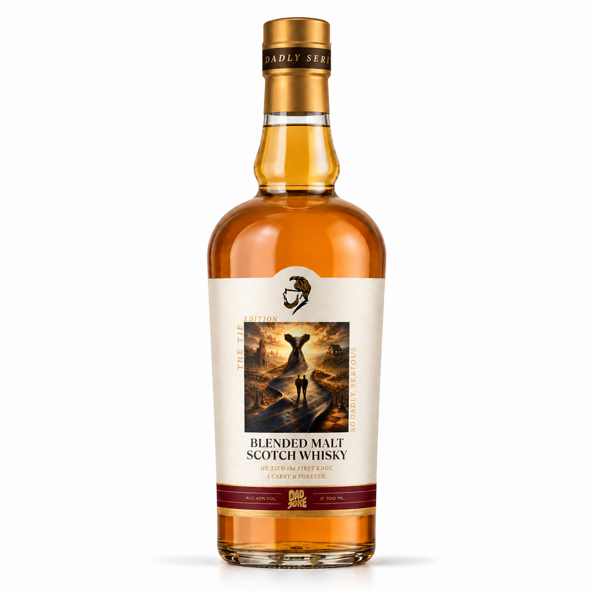 Dad Joke Serious Blended Malt Scotch Whisky front view