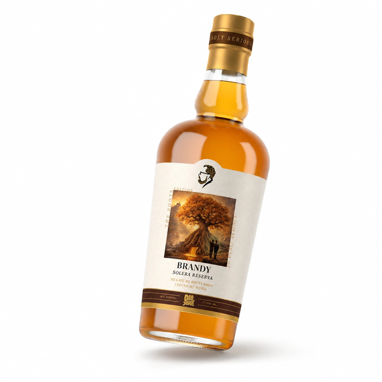 Dad Joke Serious Brandy Solera Reserva front view