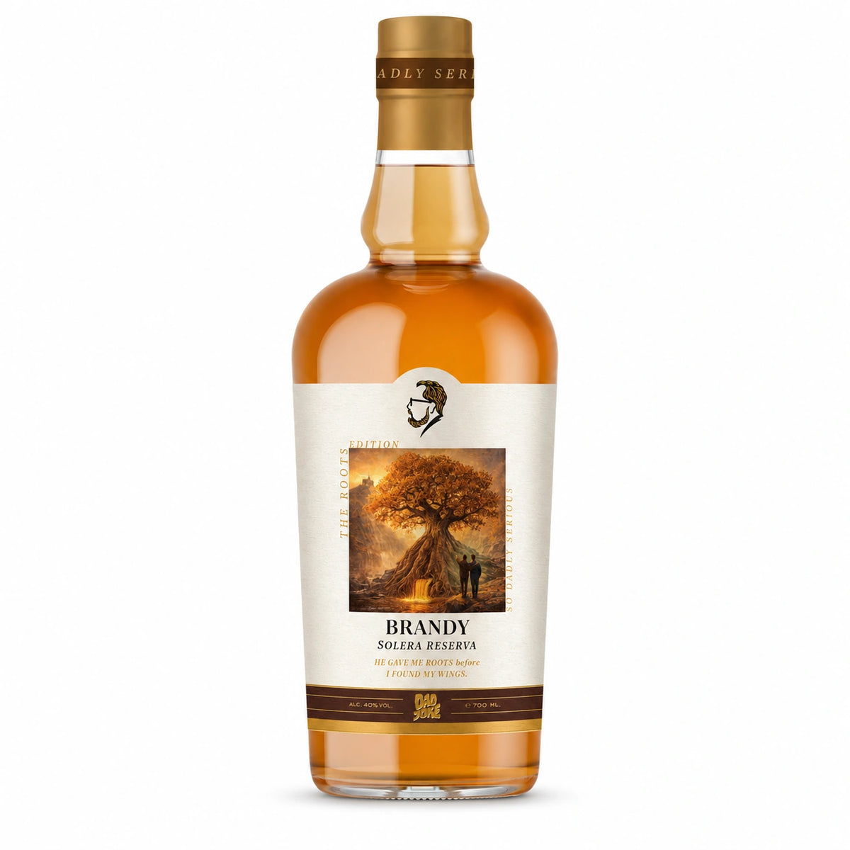 Dad Joke Serious Brandy Solera Reserva tilted hero shot