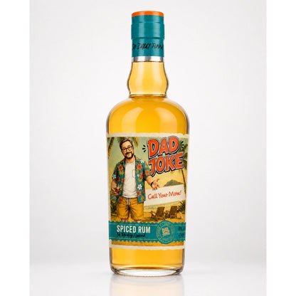 Dad Joke Spiced Rum front view