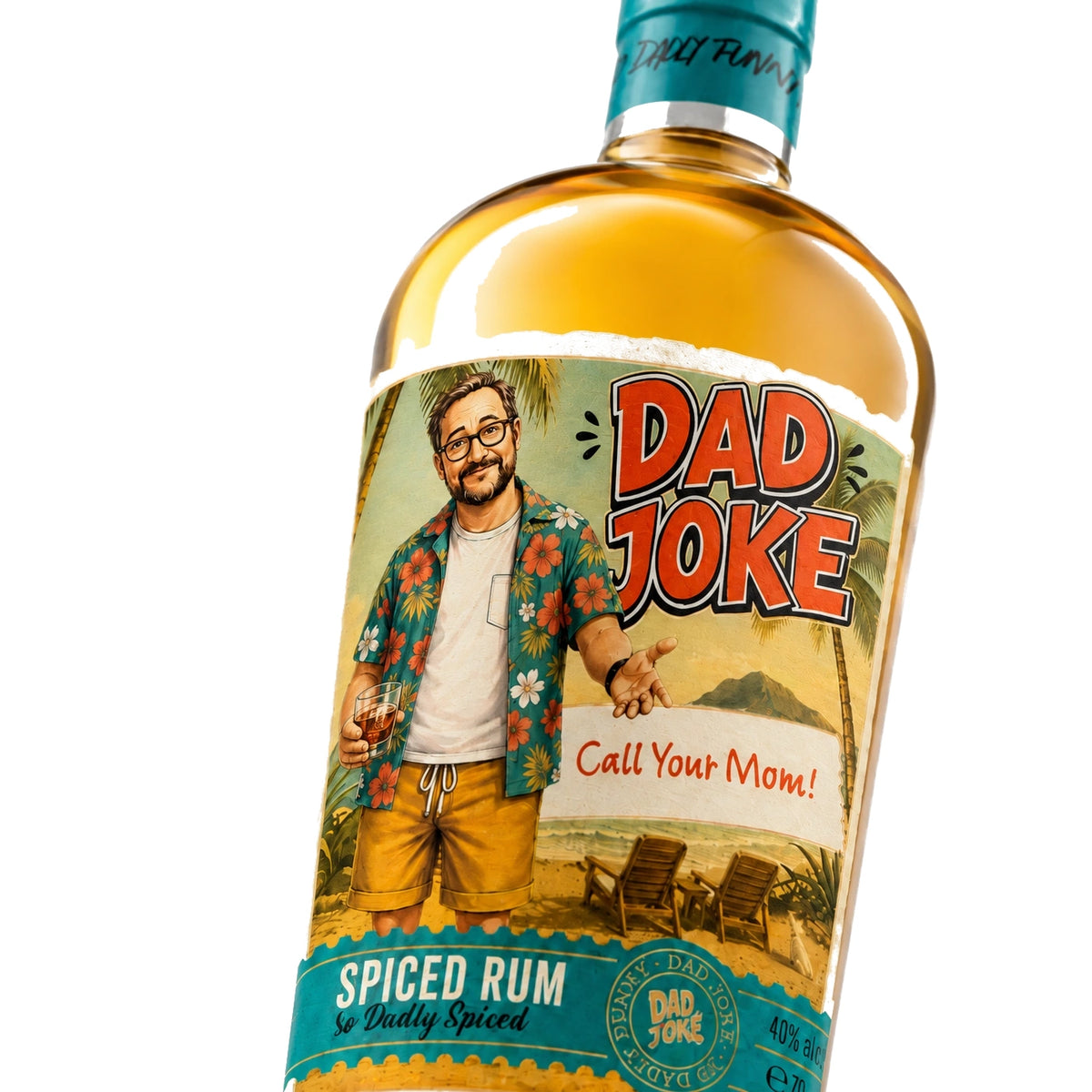 Dad Joke Spiced Rum macro detail