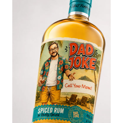Dad Joke Spiced Rum macro detail