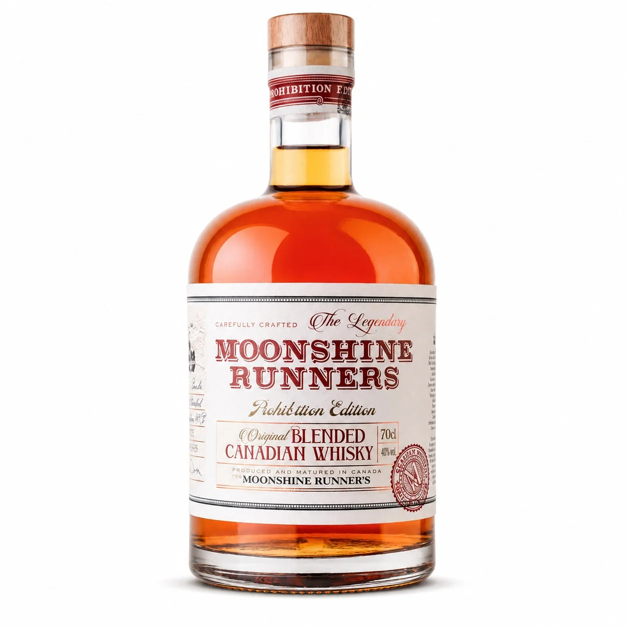 Moonshine Runners Blended Canadian Whisky front view